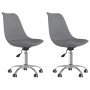 Swivel dining chairs 2 units light gray fabric by vidaXL, dining chairs - Ref: Foro24-338341, Price: 102,56 €, Discount: %