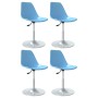 Swivel dining chairs 4 units PP blue by vidaXL, dining chairs - Ref: Foro24-338278, Price: 176,24 €, Discount: %