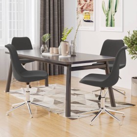 Swivel dining chairs 4 units dark gray fabric by vidaXL, dining chairs - Ref: Foro24-3085405, Price: 251,12 €, Discount: %