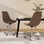 Swivel dining chairs 2 units taupe gray fabric by vidaXL, dining chairs - Ref: Foro24-338357, Price: 117,44 €, Discount: %