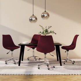 Swivel dining chairs 4 units purple fabric by vidaXL, dining chairs - Ref: Foro24-3085386, Price: 325,99 €, Discount: %