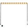 Retractable awning with yellow and white LED 250x150 cm by vidaXL, Awnings - Ref: Foro24-145910, Price: 52,42 €, Discount: %