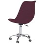 Swivel dining chairs 4 units purple fabric by vidaXL, dining chairs - Ref: Foro24-3085386, Price: 325,34 €, Discount: %