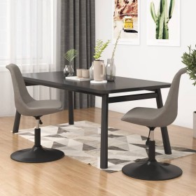 Sillas de comedor giratorias 2 uds de terciopelo gris claro de vidaXL, Sillas de comedor - Ref: Foro24-338390, Precio: 145,27...