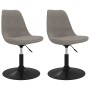 2pcs Light Gray Velvet Swivel Dining Chairs by vidaXL, dining chairs - Ref: Foro24-338390, Price: 145,05 €, Discount: %