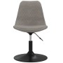 2pcs Light Gray Velvet Swivel Dining Chairs by vidaXL, dining chairs - Ref: Foro24-338390, Price: 145,05 €, Discount: %