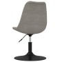 2pcs Light Gray Velvet Swivel Dining Chairs by vidaXL, dining chairs - Ref: Foro24-338390, Price: 145,05 €, Discount: %