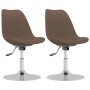 Swivel dining chairs 2 units taupe gray fabric by vidaXL, dining chairs - Ref: Foro24-338334, Price: 142,73 €, Discount: %