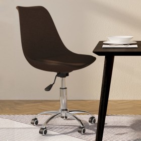 Dark Brown Fabric Swivel Dining Chair by vidaXL, dining chairs - Ref: Foro24-3085371, Price: 104,99 €, Discount: %