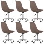 Swivel dining chairs 6 units taupe gray fabric by vidaXL, dining chairs - Ref: Foro24-3085398, Price: 339,99 €, Discount: %