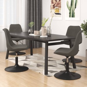 Sillas de comedor giratorias 4 unidades terciopelo gris oscuro de vidaXL, Sillas de comedor - Ref: Foro24-338373, Precio: 279...