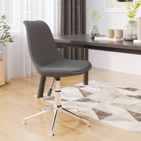 Silla de comedor giratoria tela gris claro de vidaXL, Sillas de comedor - Ref: Foro24-3085401, Precio: 100,99 €, Descuento: %