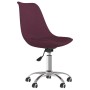 Sillas de comedor giratorias 2 unidades tela morado de vidaXL, Sillas de comedor - Ref: Foro24-338355, Precio: 168,99 €, Desc...