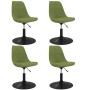 Swivel dining chairs 4 units light green velvet by vidaXL, dining chairs - Ref: Foro24-338377, Price: 217,99 €, Discount: %