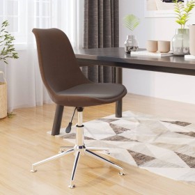 Brown fabric swivel dining chair by vidaXL, dining chairs - Ref: Foro24-3085403, Price: 97,99 €, Discount: %