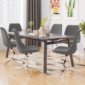 Swivel dining chairs 6 units light gray fabric by vidaXL, dining chairs - Ref: Foro24-3085411, Price: 438,99 €, Discount: %