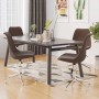 Swivel dining chairs, 4 units, brown fabric by vidaXL, dining chairs - Ref: Foro24-3085408, Price: 252,99 €, Discount: %