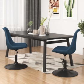 Sillas de comedor giratorias 2 uds terciopelo azul de vidaXL, Sillas de comedor - Ref: Foro24-338370, Precio: 156,95 €, Descu...