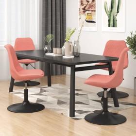 Swivel dining chairs, 4 units, in pink velvet. by vidaXL, dining chairs - Ref: Foro24-338379, Price: 240,99 €, Discount: %