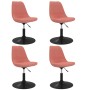 Swivel dining chairs, 4 units, in pink velvet. by vidaXL, dining chairs - Ref: Foro24-338379, Price: 240,10 €, Discount: %