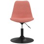 Swivel dining chairs, 4 units, in pink velvet. by vidaXL, dining chairs - Ref: Foro24-338379, Price: 240,10 €, Discount: %