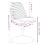 Swivel dining chairs, 4 units, in pink velvet. by vidaXL, dining chairs - Ref: Foro24-338379, Price: 240,10 €, Discount: %