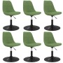 Silla de comedor giratoria 6 uds terciopelo verde claro de vidaXL, Sillas de comedor - Ref: Foro24-3085418, Precio: 360,64 €,...