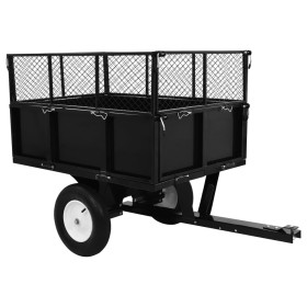 Kippbarer Rasenmäher-Anhängerwagen, Tragfähigkeit 300 kg von vidaXL, Gartenzubehör - Ref: Foro24-145813, Preis: 292,51 €, Rab...