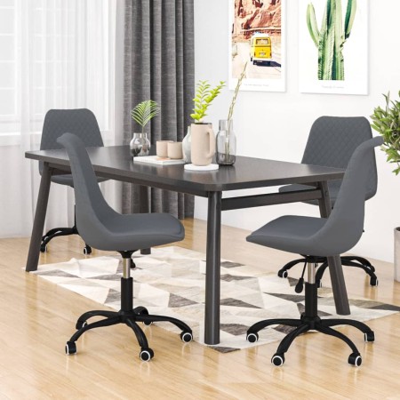 Swivel dining chairs 4 units dark gray fabric by vidaXL, dining chairs - Ref: Foro24-3085432, Price: 236,65 €, Discount: %