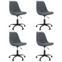 Swivel dining chairs 4 units dark gray fabric by vidaXL, dining chairs - Ref: Foro24-3085432, Price: 236,65 €, Discount: %