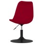 Swivel dining chairs 2 units red velvet by vidaXL, dining chairs - Ref: Foro24-338384, Price: 151,01 €, Discount: %