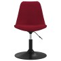 Sillas de comedor giratorias 2 unidades terciopelo rojo tinto de vidaXL, Sillas de comedor - Ref: Foro24-338380, Precio: 153,...