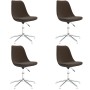 Swivel dining chairs 4 units dark brown fabric by vidaXL, dining chairs - Ref: Foro24-3085409, Price: 244,58 €, Discount: %