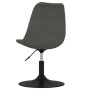 Sillas de comedor giratorias 2 unidades terciopelo gris oscuro de vidaXL, Sillas de comedor - Ref: Foro24-338372, Precio: 146...