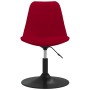 Silla de comedor giratoria 6 uds terciopelo rojo de vidaXL, Sillas de comedor - Ref: Foro24-3085422, Precio: 390,72 €, Descue...