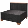 8-teiliges Gartenmöbel-Set und schwarze synthetische Rattankissen von vidaXL, Gartensets - Ref: Foro24-42758, Preis: 719,26 €...