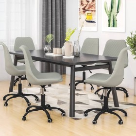 Swivel dining chairs 6 units light gray fabric by vidaXL, dining chairs - Ref: Foro24-3085441, Price: 349,99 €, Discount: %