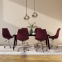 Swivel dining chairs 6 units purple fabric by vidaXL, dining chairs - Ref: Foro24-3085397, Price: 482,39 €, Discount: %