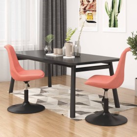 Swivel dining chairs 2 units pink velvet by vidaXL, dining chairs - Ref: Foro24-338378, Price: 151,01 €, Discount: %