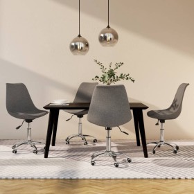 Swivel dining chairs, 4 units, light gray fabric by vidaXL, dining chairs - Ref: Foro24-3085379, Price: 227,47 €, Discount: %