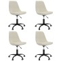 Swivel dining chairs 4 units cream fabric by vidaXL, dining chairs - Ref: Foro24-3085435, Price: 220,30 €, Discount: %