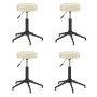 Swivel dining chairs 4 units cream velvet by vidaXL, dining chairs - Ref: Foro24-3085492, Price: 146,74 €, Discount: %