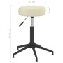 Swivel dining chairs 4 units cream velvet by vidaXL, dining chairs - Ref: Foro24-3085492, Price: 146,74 €, Discount: %