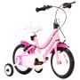 Children's bicycle 12 inches white and pink by vidaXL, bikes - Ref: Foro24-92175, Price: 135,99 €, Discount: %