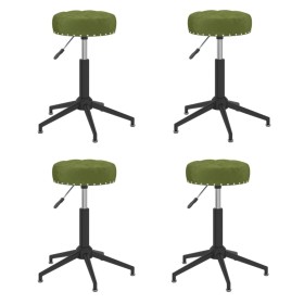 Swivel dining chairs 4 units light green velvet by vidaXL, dining chairs - Ref: Foro24-3085495, Price: 139,33 €, Discount: %