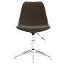 Silla de comedor giratoria de tela marrón oscuro de vidaXL, Sillas de comedor - Ref: Foro24-3085404, Precio: 100,99 €, Descue...