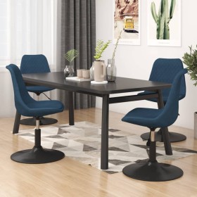 Swivel dining chairs 4 units blue velvet by vidaXL, dining chairs - Ref: Foro24-338371, Price: 283,90 €, Discount: %