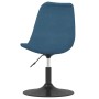 Swivel dining chair 6 pcs blue velvet by vidaXL, dining chairs - Ref: Foro24-3085415, Price: 423,97 €, Discount: %