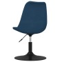 Swivel dining chairs 4 units blue velvet by vidaXL, dining chairs - Ref: Foro24-338371, Price: 284,17 €, Discount: %