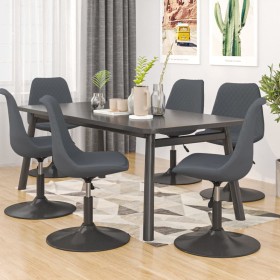 Swivel dining chairs 6 units dark gray velvet by vidaXL, dining chairs - Ref: Foro24-3085416, Price: 360,99 €, Discount: %